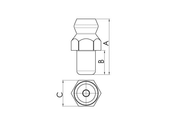 1/2 Düz Gresörlük H1 DIN 71412