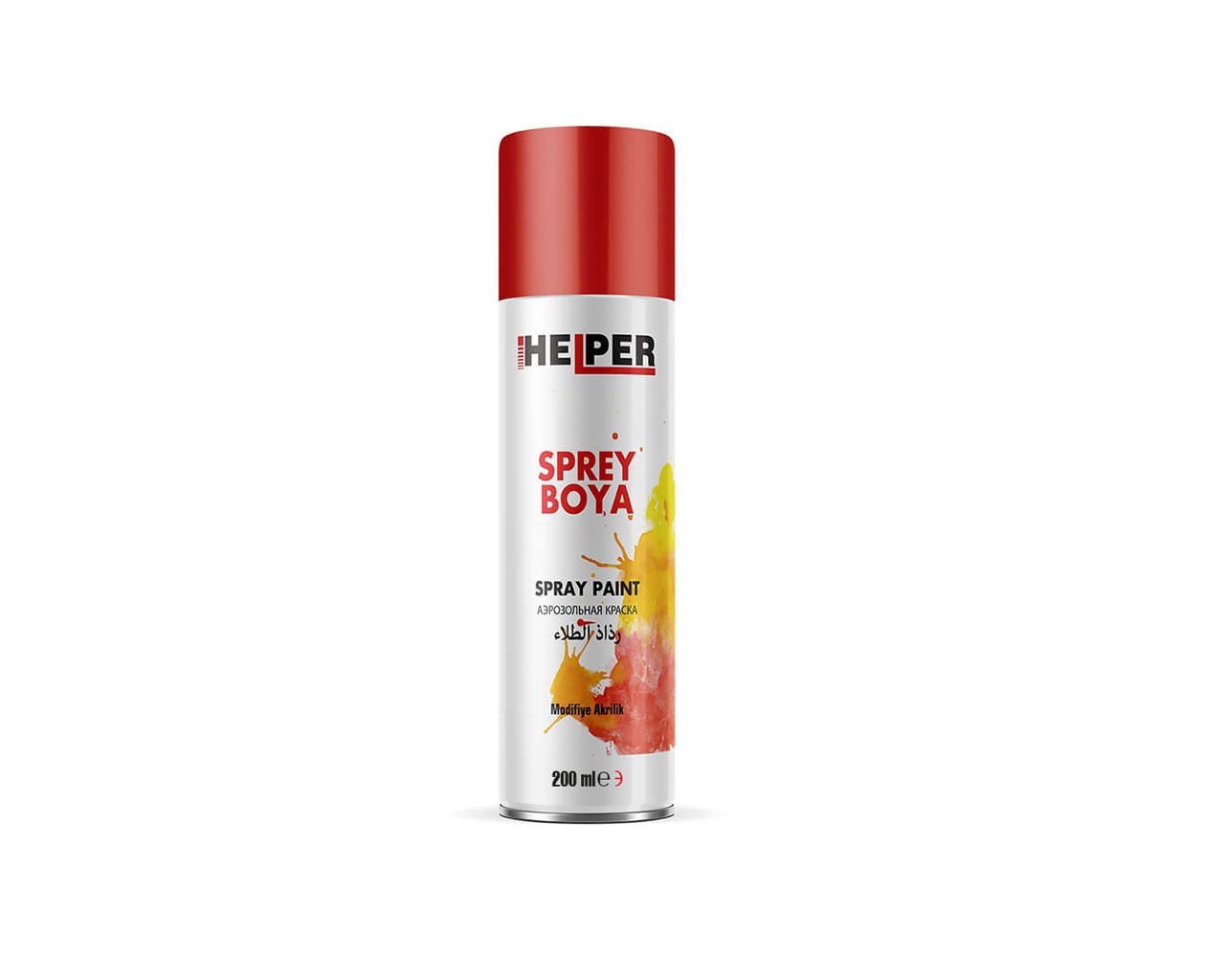 HELPER Akrilik Sprey Boya RAL 3020 Trafik Kırmızı 200 ml