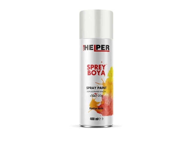 HELPER Akrilik Sprey Boya RAL 9003 Sinyal Beyaz 400 ml
