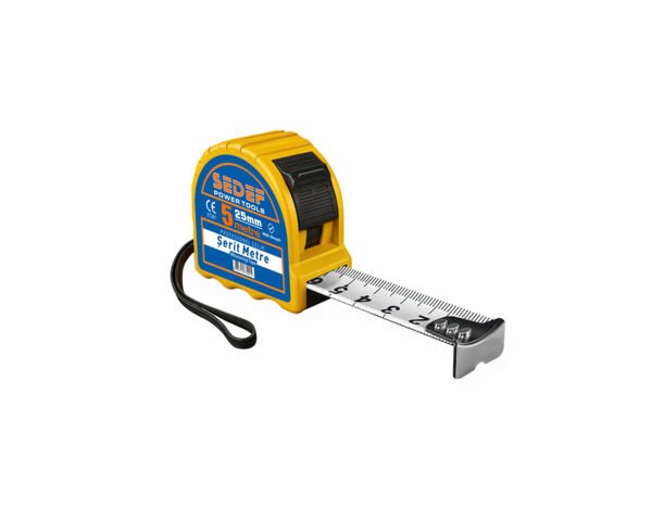 SEDEF Profesyonel Çelik Şerit Metre 5mt x 19mm 37202
