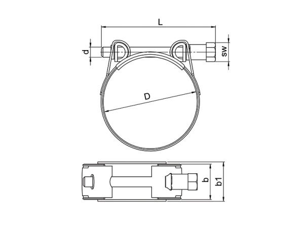 Ağır Tip Hortum Kelepçesi 104-112 mm