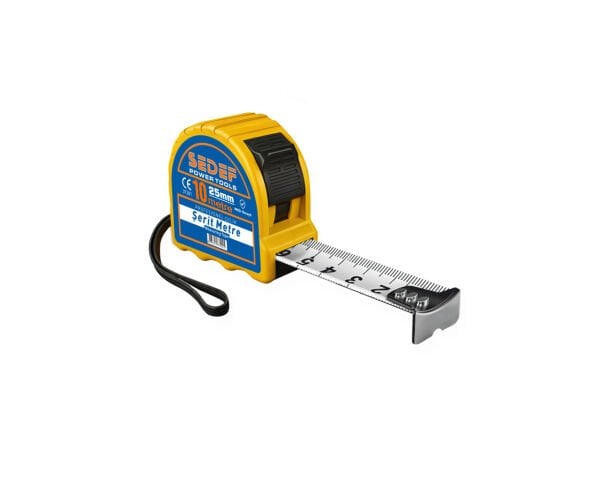 SEDEF Profesyonel Çelik Şerit Metre 10mt x 25mm 37204