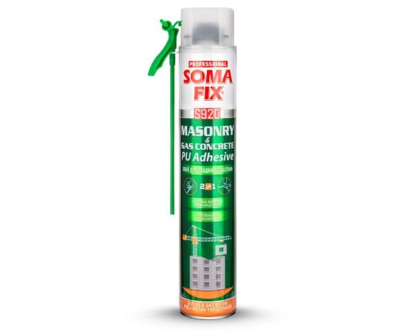 SOMAFIX S920 Poliüretan Duvar ve Gazbeton Yapıştırma Köpüğü 750ml 920gr