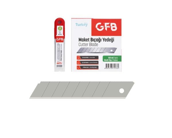 Maket Bıçağı Yedeği 18x0.5 mm 7 Kırımlı GFB4520