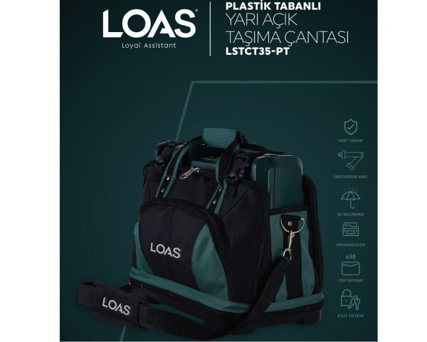 LSTCT35-PT LOAS Plastik Tabanlı Yarı Açık Taşıma Çantası